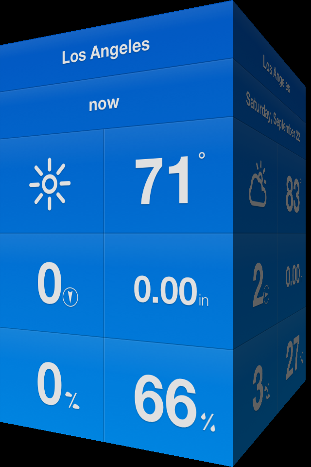 Image of Weathercube - Gestural Weather for iPhone